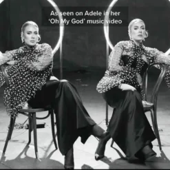 MATILDA BLACK Evening Polka Dot Slingback Tulle Heels