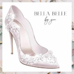 AURORA Wedding Crystal And Lace Bridal Shoes