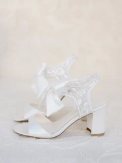 CAMILA Wedding Bridal Shoes Open Toe Block Heel Sandal 15 CAMILA Wedding Bridal Shoes Open Toe Block Heel Sandal