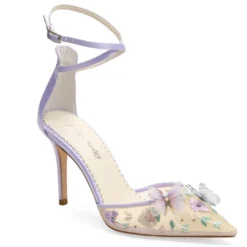 EVE Lavender Butterfly Heels, Garden Party Shoes Wedding