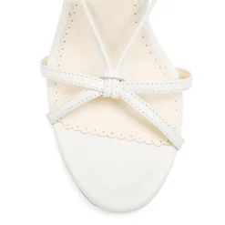 GIADA White Tie Up Pearl Heel Shoes Wedding 10 GIADA White Tie Up Pearl Heel Shoes Wedding