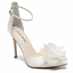 HARLOW Ivory Flower Chiffon Wedding Shoes