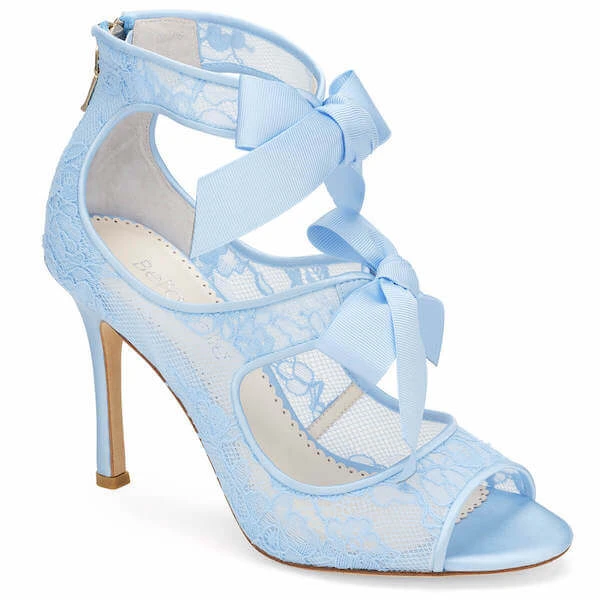 JANE BLUE Blue Lace Heels Wedding 4 JANE BLUE Blue Lace Heels Wedding