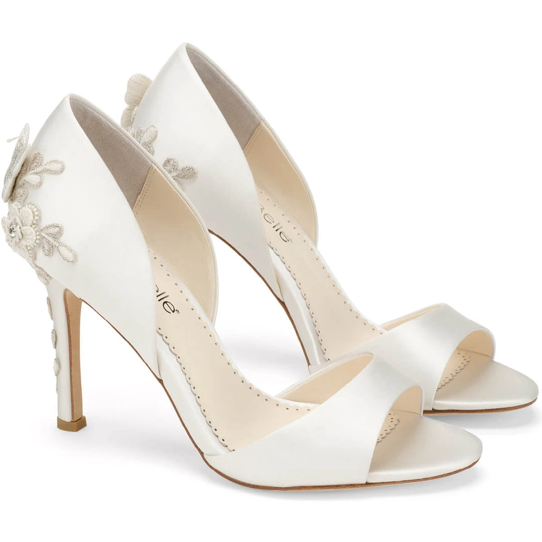 JOSEPHINE Butterfly And Flower Embellished Heel Pumps 1 JOSEPHINE Butterfly And Flower Embellished Heel Pumps