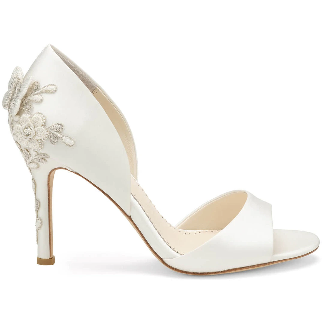 JOSEPHINE Butterfly And Flower Embellished Heel Pumps 3 JOSEPHINE Butterfly And Flower Embellished Heel Pumps