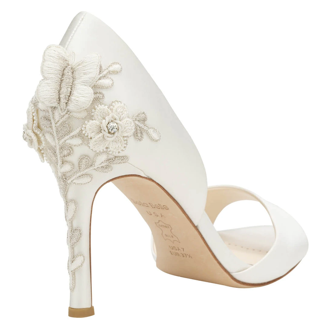 JOSEPHINE Butterfly And Flower Embellished Heel Pumps 5 JOSEPHINE Butterfly And Flower Embellished Heel Pumps