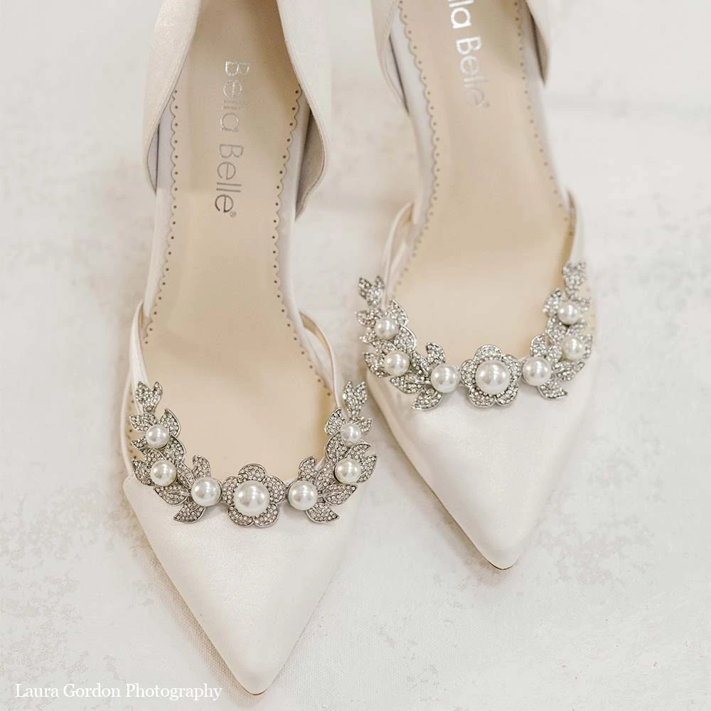 LILIAN Wedding D’Orsay Silk Pearl And Crystal Heels 2 LILIAN Wedding D’Orsay Silk Pearl And Crystal Heels