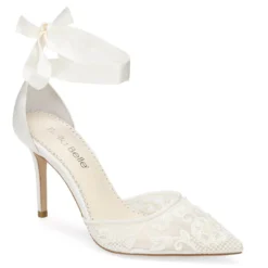 PENELOPE Lace And Pearl Wedding Shoes