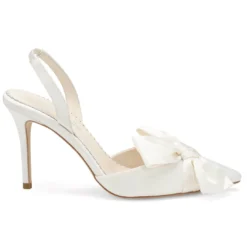REESE Wedding Pointed Toe Heels With Bow For Brides