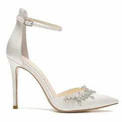 VICTORIA Crystal High Heel Wedding Shoes, Rhinestone Embellished