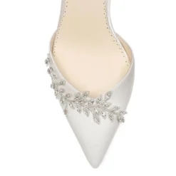 VICTORIA Crystal High Heel Wedding Shoes, Rhinestone Embellished
