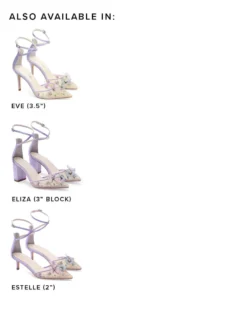 ELIZA Wedding Lavender Butterfly Garden Block Heels 12 ELIZA Wedding Lavender Butterfly Garden Block Heels