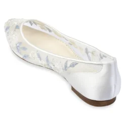 FIONA Baby Blue Floral Lace Ivory Wedding Flats 14 FIONA Baby Blue Floral Lace Ivory Wedding Flats