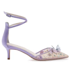 ESTELLE Wedding Garden Lavender Low Heel With Butterflies 10 ESTELLE Wedding Garden Lavender Low Heel With Butterflies