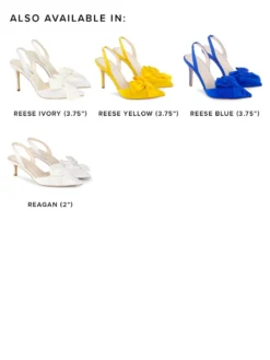 REAGAN Low Heels With Bow For Brides