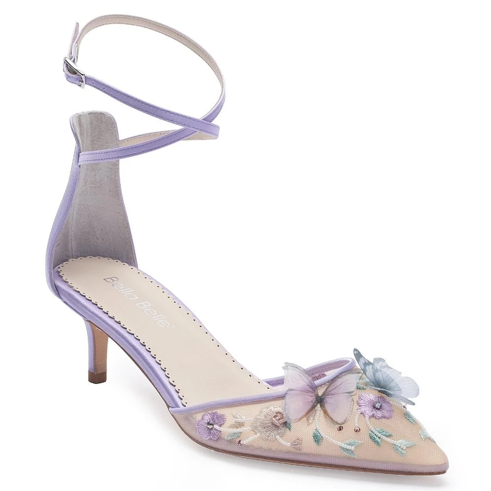 ESTELLE Wedding Garden Lavender Low Heel With Butterflies 4 ESTELLE Wedding Garden Lavender Low Heel With Butterflies