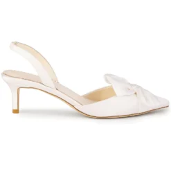 REAGAN Low Heels With Bow For Brides