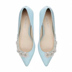 IRIS BLUE Light Blue Heels, Blue Kitten Heel Wedding Shoes 14 IRIS BLUE Light Blue Heels, Blue Kitten Heel Wedding Shoes