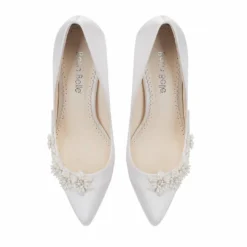 JASMINE 3D Floral Pearl Wedding Shoes