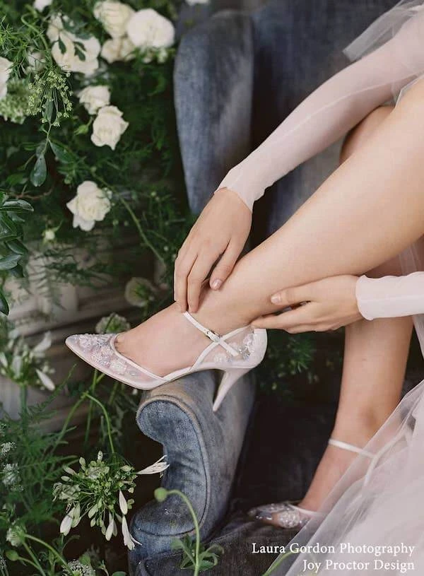 VIOLA Ivory And Blue Wedding Shoes 9 VIOLA Ivory And Blue Wedding Shoes