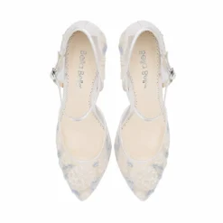 VIOLA Ivory And Blue Wedding Shoes 14 VIOLA Ivory And Blue Wedding Shoes