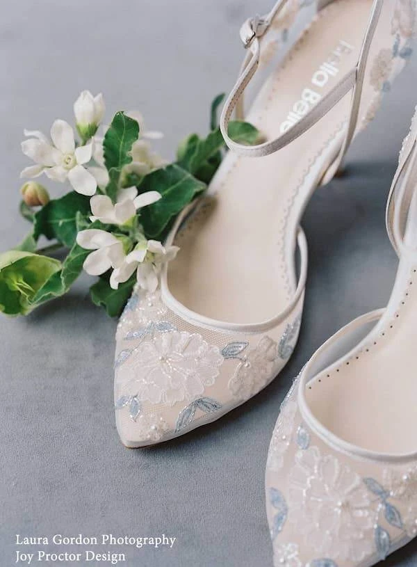 VIOLA Ivory And Blue Wedding Shoes 8 VIOLA Ivory And Blue Wedding Shoes