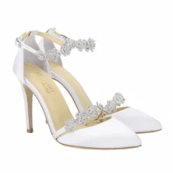 OLIVIA IVORY Wedding Ivory Bridal Shoes With Bows & Jewels 12 OLIVIA IVORY Wedding Ivory Bridal Shoes With Bows & Jewels