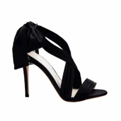 KATE BLACK Evening Ribbon Tie Heels Ankle Bow Pumps