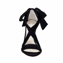 KATE BLACK Evening Ribbon Tie Heels Ankle Bow Pumps
