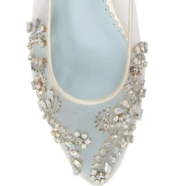 WILLOW Embellished Crystal Flat Shoes For Wedding 12 WILLOW Embellished Crystal Flat Shoes For Wedding