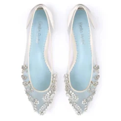 WILLOW Embellished Crystal Flat Shoes For Wedding 13 WILLOW Embellished Crystal Flat Shoes For Wedding