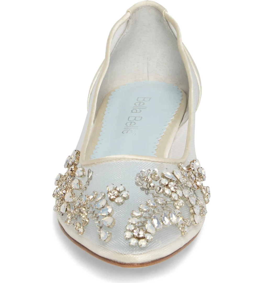 WILLOW Embellished Crystal Flat Shoes For Wedding 6 WILLOW Embellished Crystal Flat Shoes For Wedding
