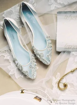 WILLOW Embellished Crystal Flat Shoes For Wedding 17 WILLOW Embellished Crystal Flat Shoes For Wedding