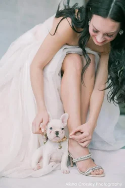 BELINDA Crystal Strap Heels, Evening Sandals Crystal Wedding Shoes