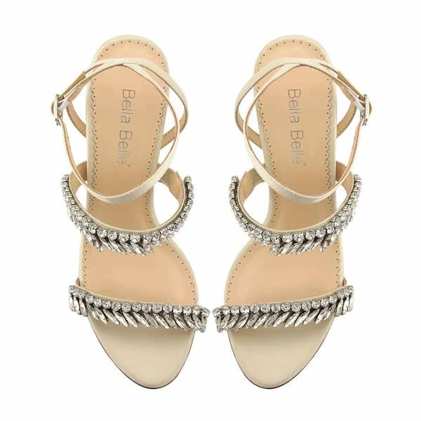 BELINDA Crystal Strap Heels, Evening Sandals Crystal Wedding Shoes 9 BELINDA Crystal Strap Heels, Evening Sandals Crystal Wedding Shoes