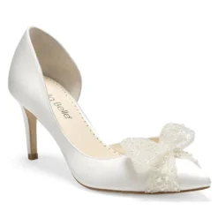 DOROTHY D'Orsay Wedding Bow Pump Shoes 10 DOROTHY D'Orsay Wedding Bow Pump Shoes