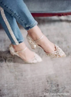 CHELSEA Lace Nude Block Heel Wedding Shoe 16 CHELSEA Lace Nude Block Heel Wedding Shoe