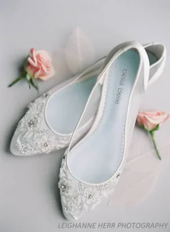 ADORA Transparent Cinderella Flats With Blue Sole