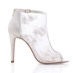 BELLE BY JOY PROCTOR Wedding Booties Flower Embroidered Boots