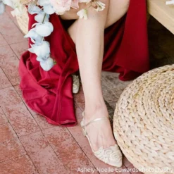 SHIRLEY GOLD Bridal Shoes Gold Flats For Wedding