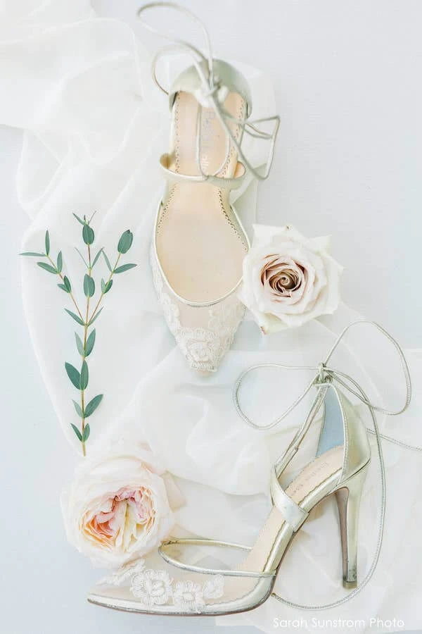 ANITA GOLD Evening & Bridal Gold Shoes Lace Floral Illusion Mesh Wedding 7 ANITA GOLD Evening & Bridal Gold Shoes Lace Floral Illusion Mesh Wedding