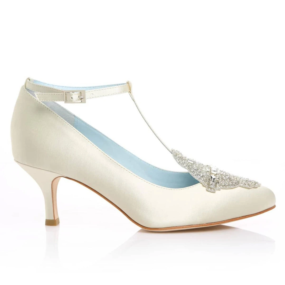 ANNALISE IVORY Ivory Art Deco Wedding Shoes 3 ANNALISE IVORY Ivory Art Deco Wedding Shoes
