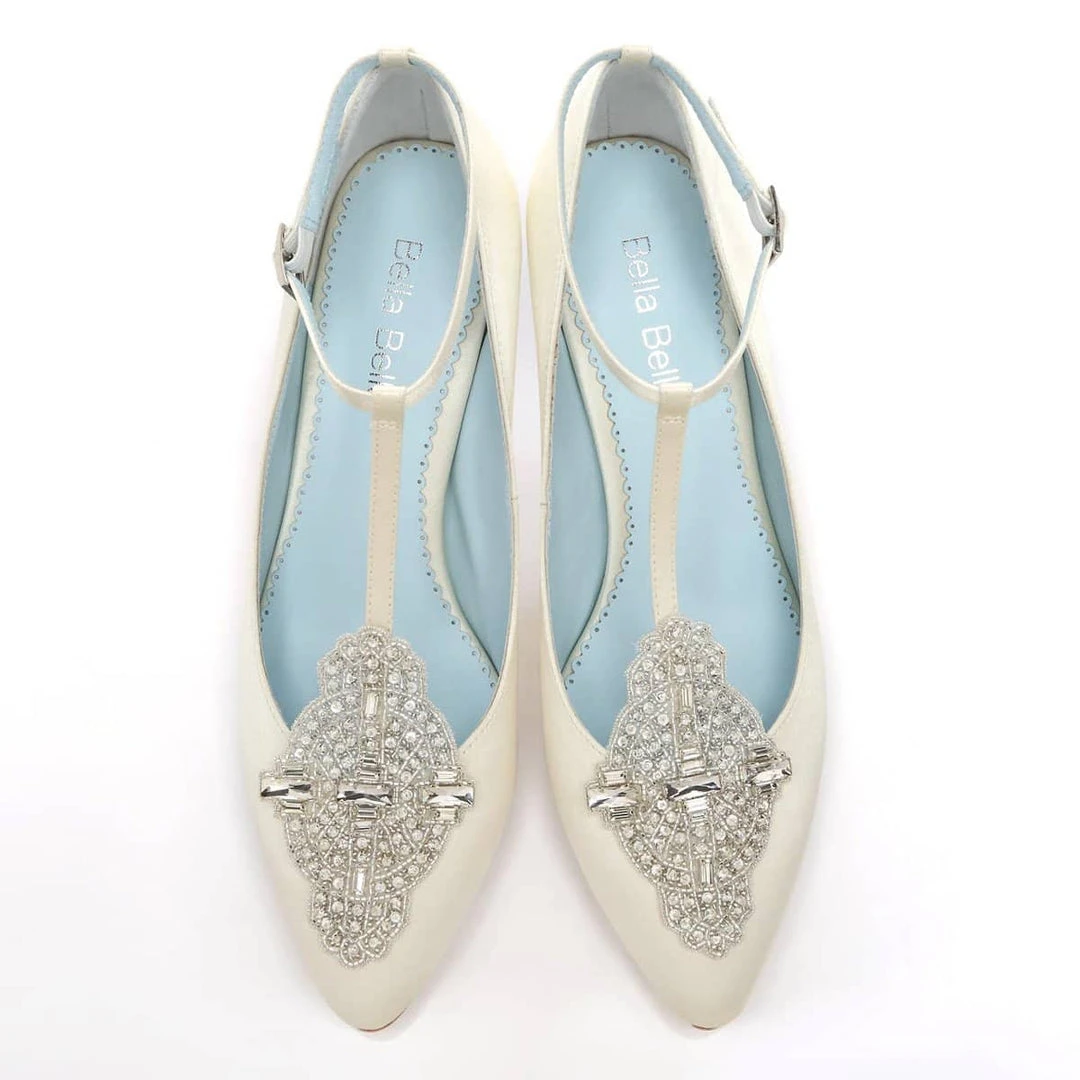 ANNALISE IVORY Ivory Art Deco Wedding Shoes 4 ANNALISE IVORY Ivory Art Deco Wedding Shoes
