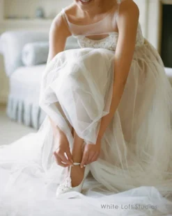 ANNALISE IVORY Ivory Art Deco Wedding Shoes 10 ANNALISE IVORY Ivory Art Deco Wedding Shoes