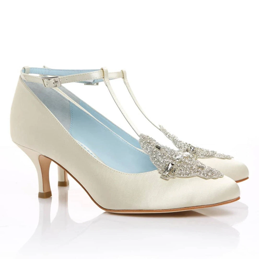 ANNALISE IVORY Ivory Art Deco Wedding Shoes 1 ANNALISE IVORY Ivory Art Deco Wedding Shoes
