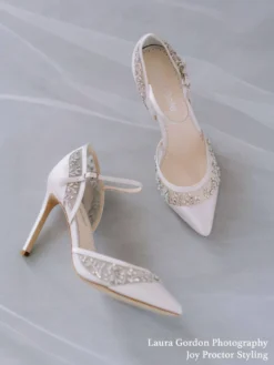 EMMA Embellished Crystals D'Orsay Wedding Shoes