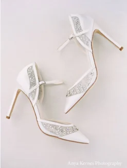 EMMA Embellished Crystals D'Orsay Wedding Shoes