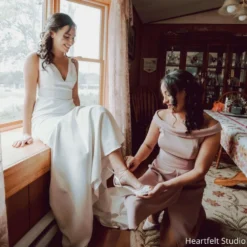 PAMELA Ivory Floral Lace Wedge Wedding Shoe