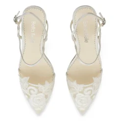 SYLVIA Lace Flower Wedding Shoes