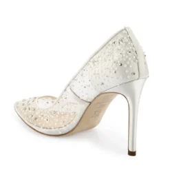 ELSA IVORY Wedding Sequin Heels Ivory Crystal Studded High Heels 15 ELSA IVORY Wedding Sequin Heels Ivory Crystal Studded High Heels
